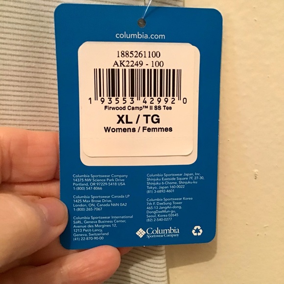 NWT Columbia T shirt s/s Women’s XL - Picture 3 of 6